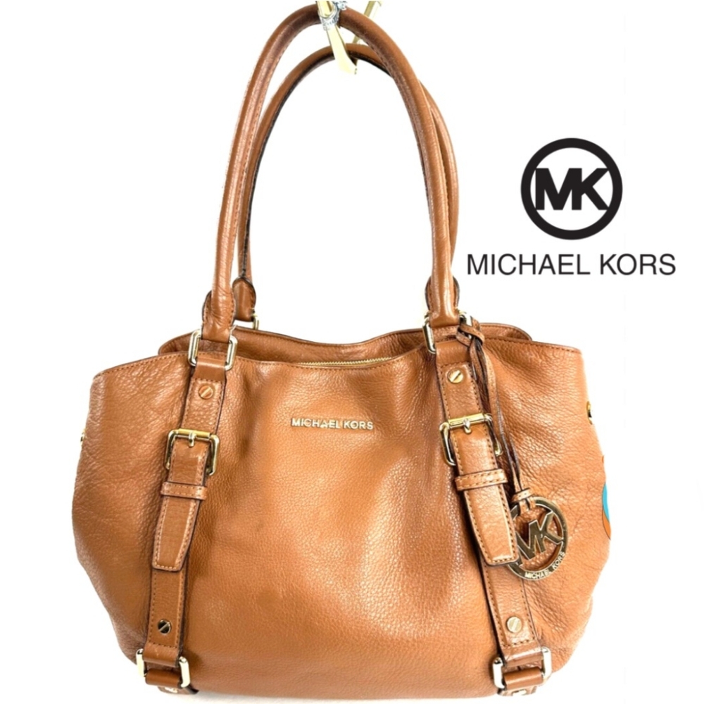 MICHAEL KORS Bedford Legacy Slouchy Satchel Hobo Shoulder Bag EUC